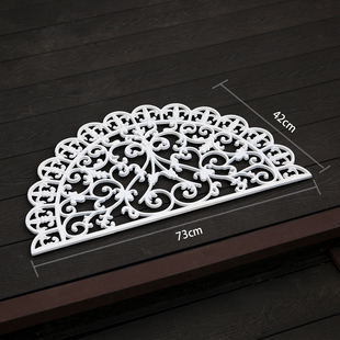 爱上花园|园艺用品花园庭院门廊入口处铸铁欧式半圆地垫脚踏板