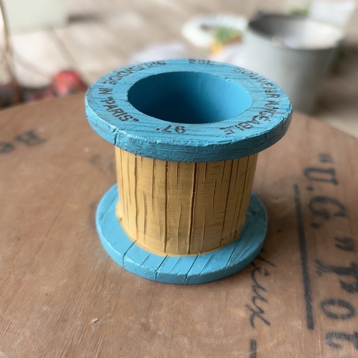 爱上花园庭院装饰杂货花园摆件卡通氧化镁树脂线轴花盆,鲜花速递/花卉仿真/绿植园艺,其它园艺用品,淘宝优惠券,粉丝福利购,淘宝优惠卷