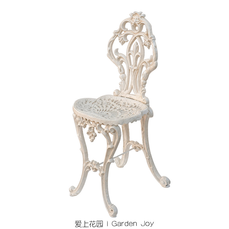 爱上花园 园艺杂货 铸铁做旧单人椅 米白藤蔓小型高背椅,鲜花速递/花卉仿真/绿植园艺,其它园艺用品,淘宝优惠券,粉丝福利购,淘宝优惠卷