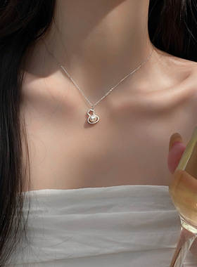 925纯银项链葫芦珍珠锁骨链