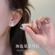 999纯银耳针海盐星星耳钉女气质高级感小众耳环2026新款 耳饰 爆款