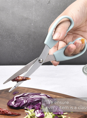 James.F厨房用剪刀2件套家用日常剪子食物剪不锈钢舒适剪蔬菜耐用