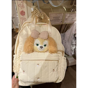 可琦安双肩包可爱卡通玩偶包大学生上课书包软乎乎蝴蝶结饼饼背包