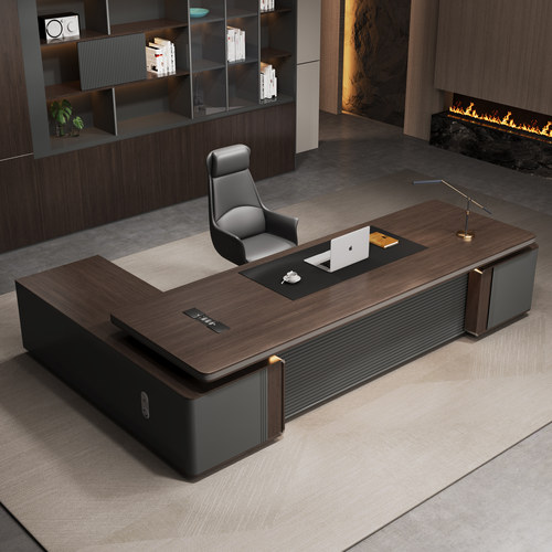 老板办公桌轻奢高级感