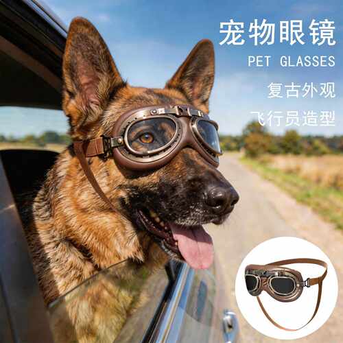 宠生活复古宠物墨镜狗狗太阳镜