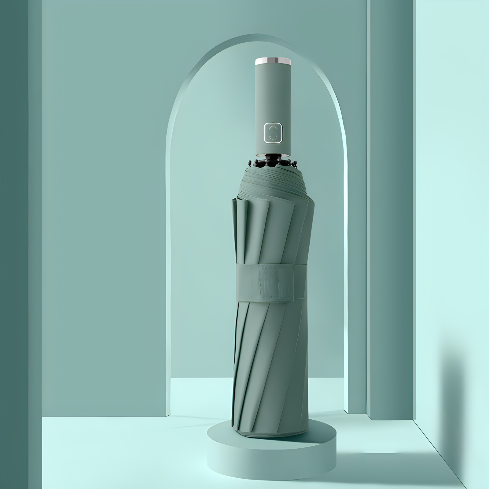 12骨黑胶全自动折叠商务晴雨伞三折遮阳伞可加印LOGO雨伞广告伞