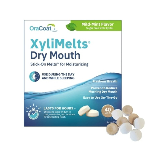 OraCoat XyliMelts Dry Mouth Relief Moisturizing Oral Adherin