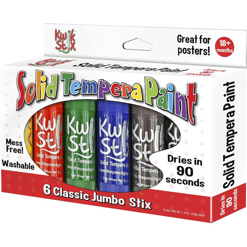 Kwik Stix Tempera Paints, Jumbo Tempera Paint Pens,
