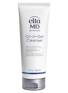 EltaMD Oil-In-Gel Face Cleanser， Gentle Daily Facial Clea