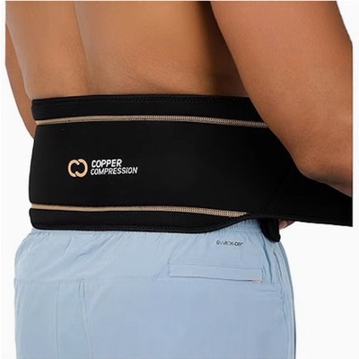 Copper Compression Lower Back Lumbar Support Brace,