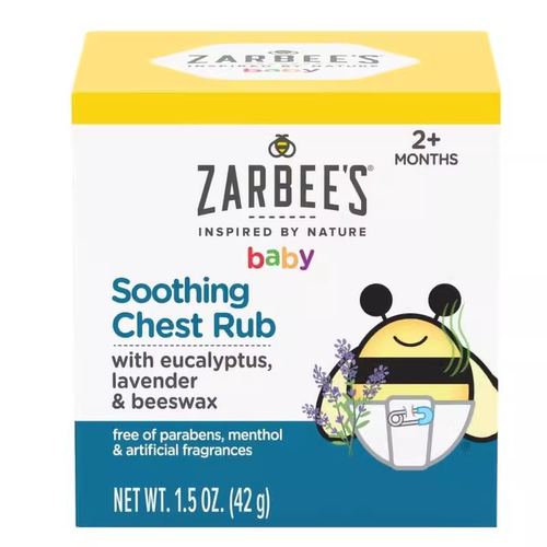 美国代购Zarbee's Baby Soothing Chest Rub with Eucalyptus