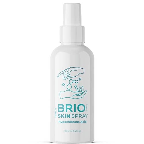 BRIOTECH Topical Skin Spray, Hypochlorous Acid Spray for Bod
