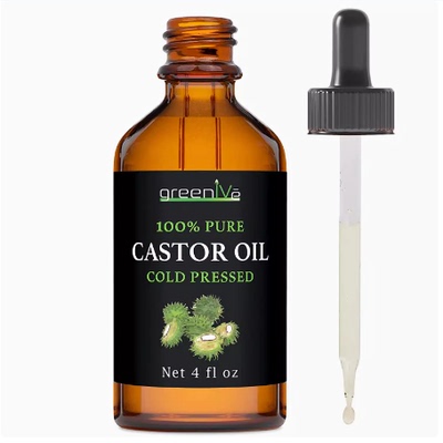 美国GreenIVe - 100% Pure Castor Oil (4 Ounce)