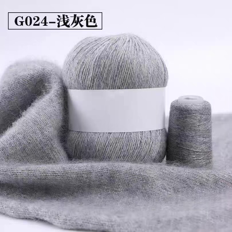 山羊绒6+6正品手编中粗纯山羊绒围巾线貂绒毛线尾货库存清仓处理