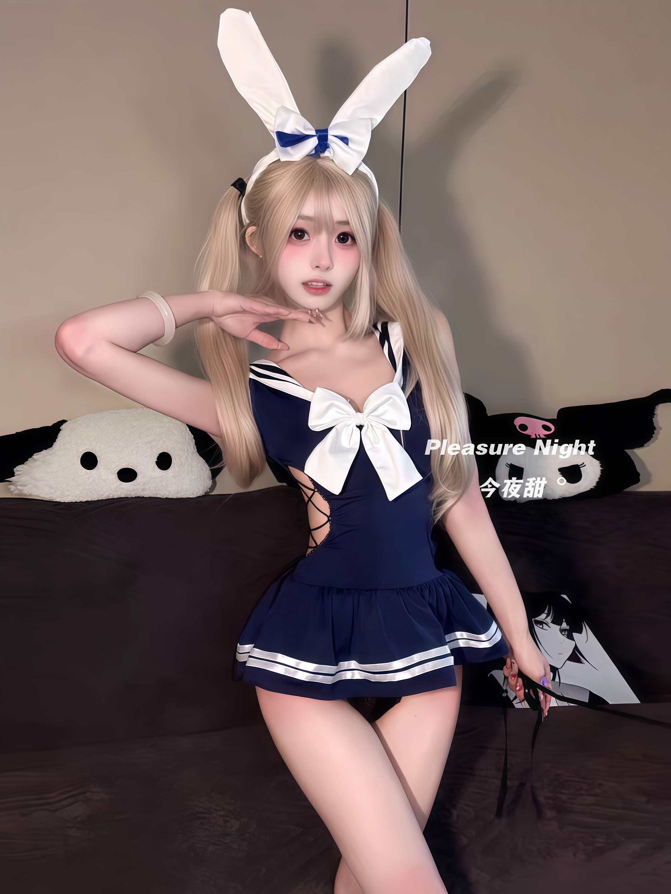 蓝莓布丁*性感可爱纯欲风兔女郎制服套装角色扮演cos约会战袍qqny