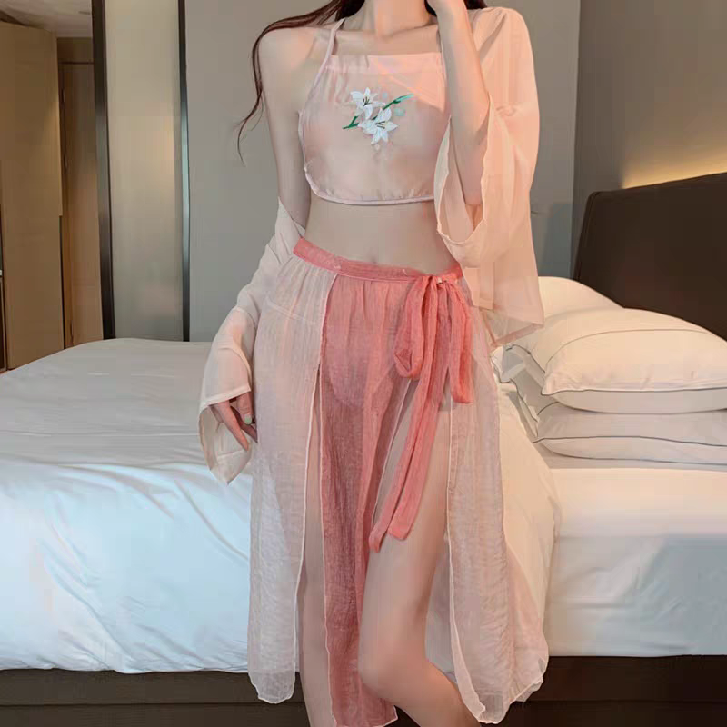 古风肚兜性感睡衣纯欲风睡裙女款2025新款高级感古装诱惑制服套装