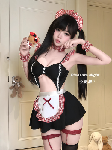 心动讯号*情调趣味内衣甜美纯欲女仆cos角色扮演制服免脱女佣套装