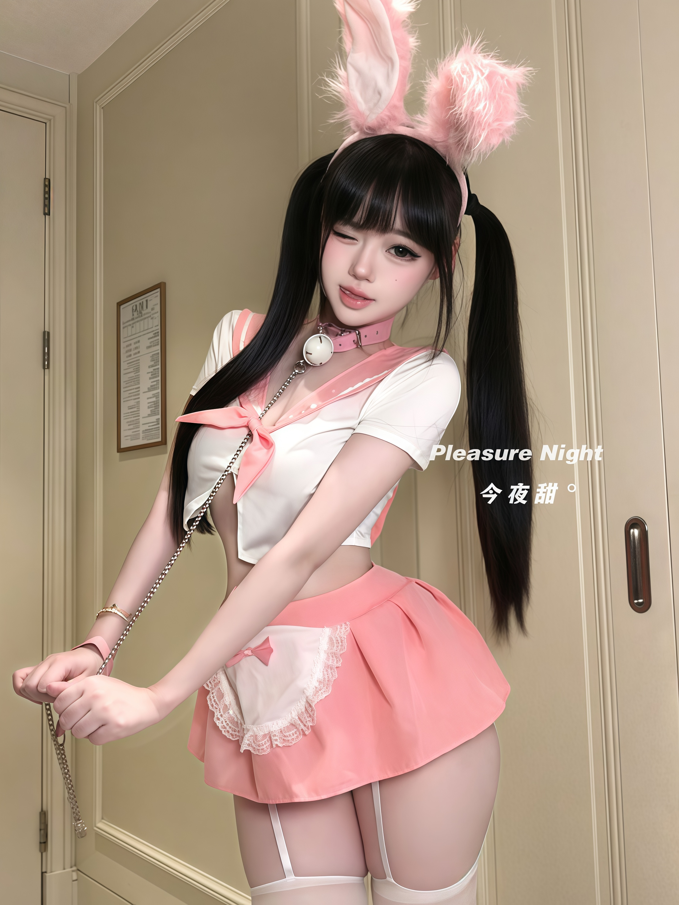 粉色泡泡*纯欲性感兔女郎cosplay服装女仆JK制服诱装夜店角色扮演