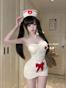 甜心护士*情调趣味角色扮演性感包臀裙cos护士制服纯欲风qqny内衣