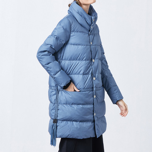 时尚白鹅绒外套保暖羽绒服宽松