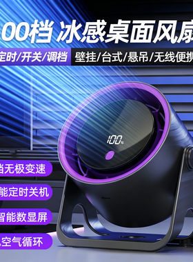 日本进口小风扇办公室循环扇静音