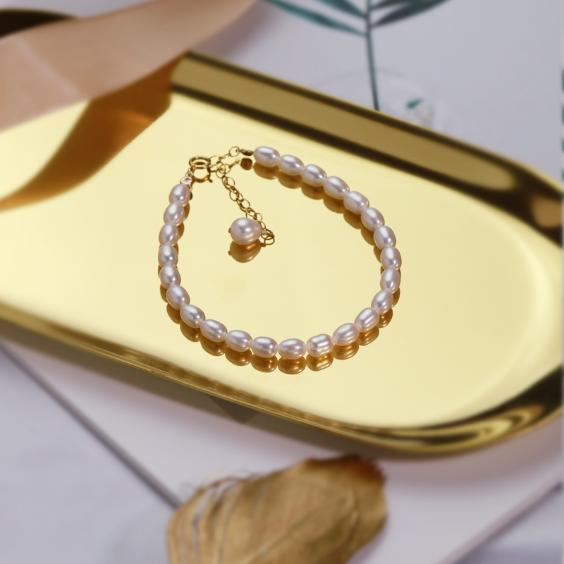 匠趣14k注金天然淡水女淡水珍珠