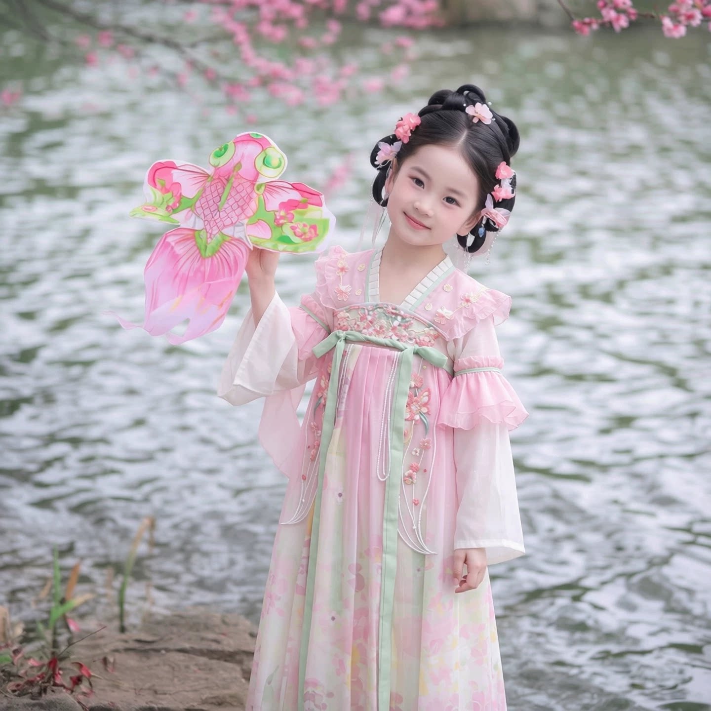 女童古风超仙汉服裙中国风儿童图片