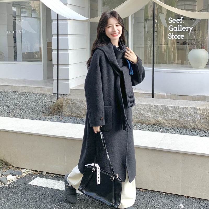 首发新款羊毛呢大衣p285-k398