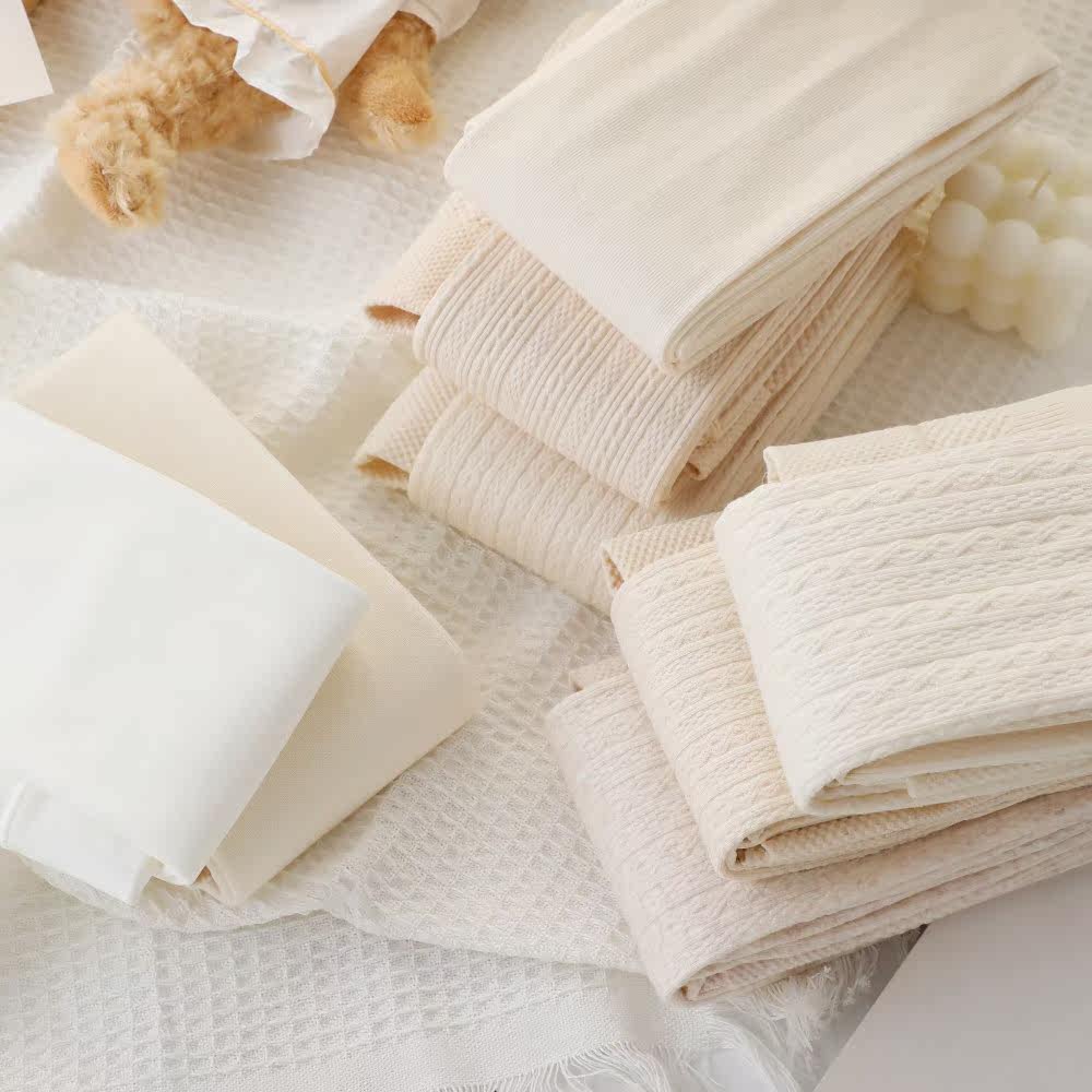 秋冬加绒打底裤女日系麻花麦穗jk奶白打底袜加厚保暖米白色连裤袜