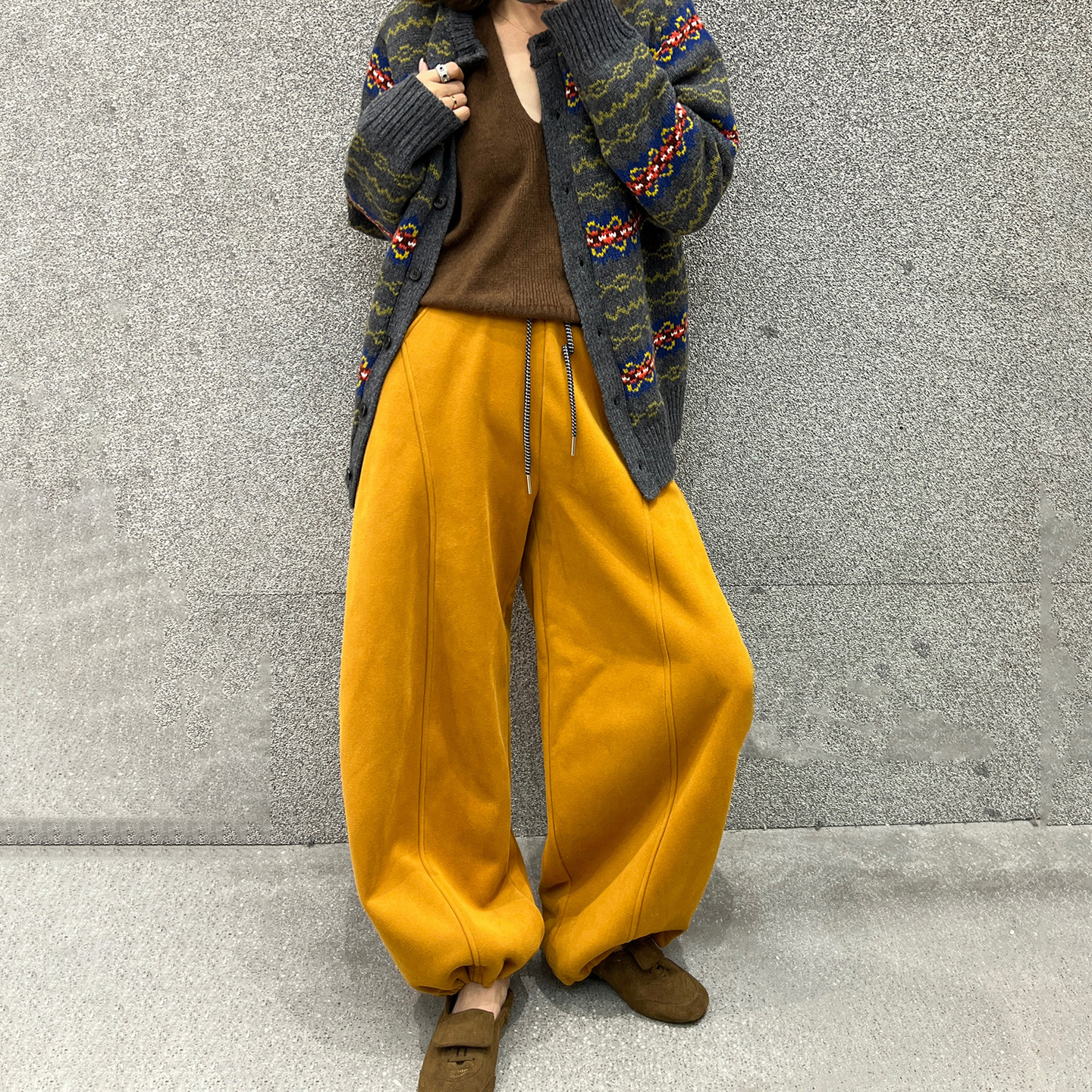 欧洲站加绒卫裤女2025年秋冬新款松紧高腰宽松显瘦时尚百搭长裤潮,女装/女士精品,卫裤,淘宝优惠券,粉丝福利购,淘宝优惠卷