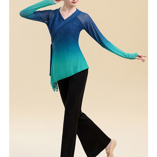 北舞上戏李冠老师梅花泪同款纱衣古典身韵基训练功服艺考班服