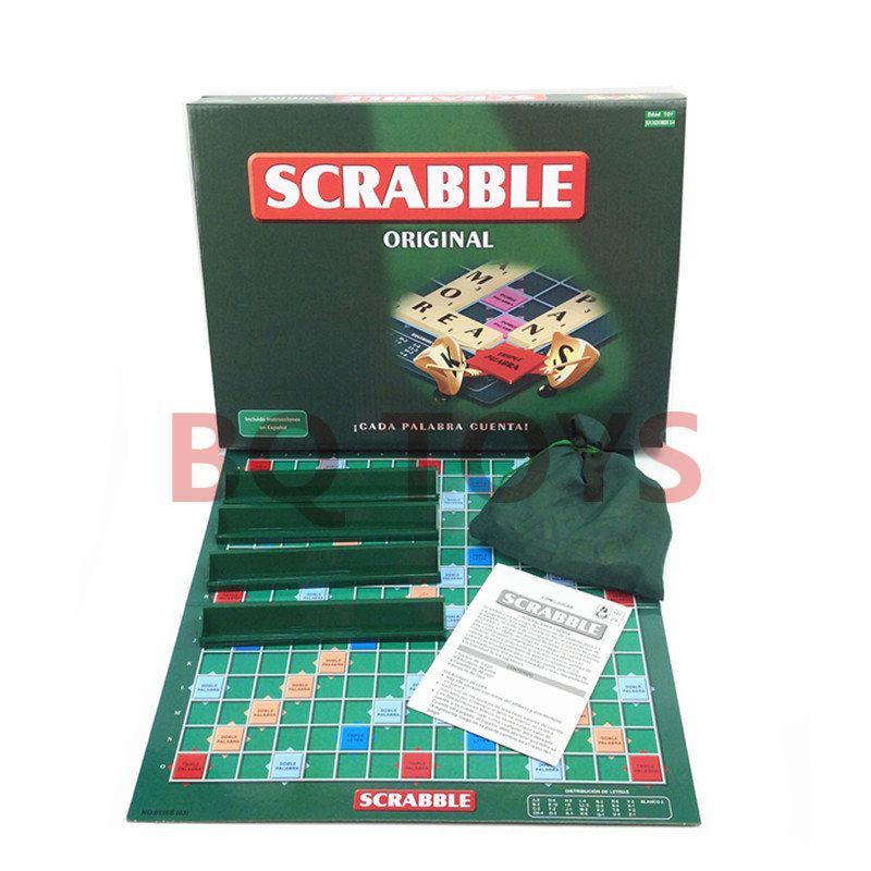 西文桌面游戏棋儿童玩具拼词拼字游戏Spanish chess board game