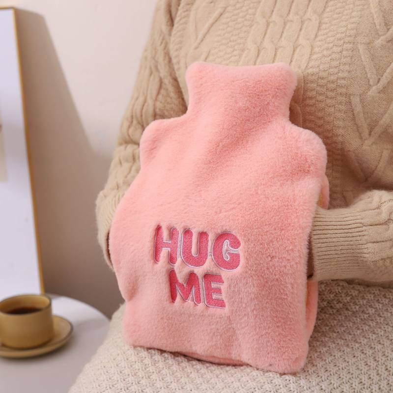 冬季安全环保加厚耐压防爆暖手袋毛绒保温女生暖肚子注水热水袋