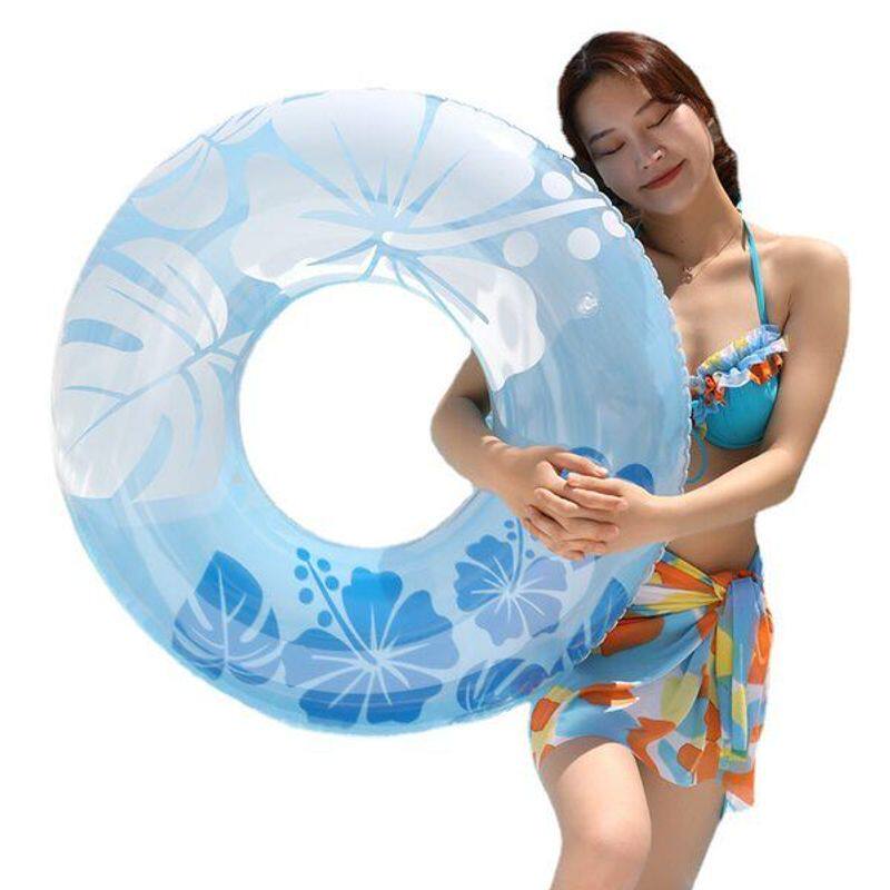 现货环保PVC充气泳圈加厚新款游泳圈成人救生圈批发