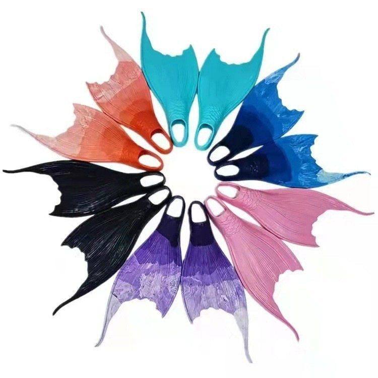 2023新款美人鱼潜水长脚蹼蛙鞋深潜浮潜助力加速装备自由训练用品