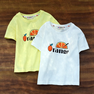 清仓特惠 打底衫 女童短袖 纯棉上衣儿童半袖 宽松韩版 t恤夏季