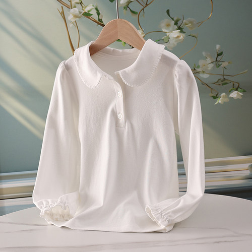 纯棉a类女童打底衫儿童长袖T恤