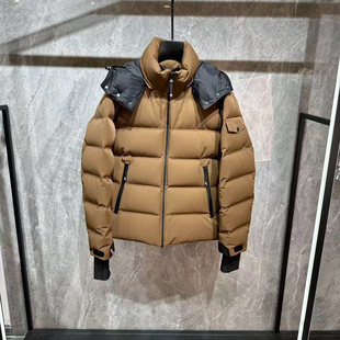 95白鸭绒柔软蓬松抗寒保暖拉链连帽防风袖子潮男建议男款羽绒服衣