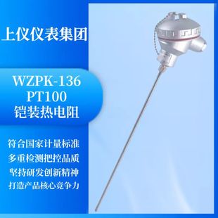 热电阻温度传感器 WZPK 138 150mmA级 上仪仪表集团铠装 PT100 Φ8