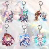 英雄联盟周边亚克力钥匙扣露露霞洛艾克金克丝卡牌LOL挂件漫展