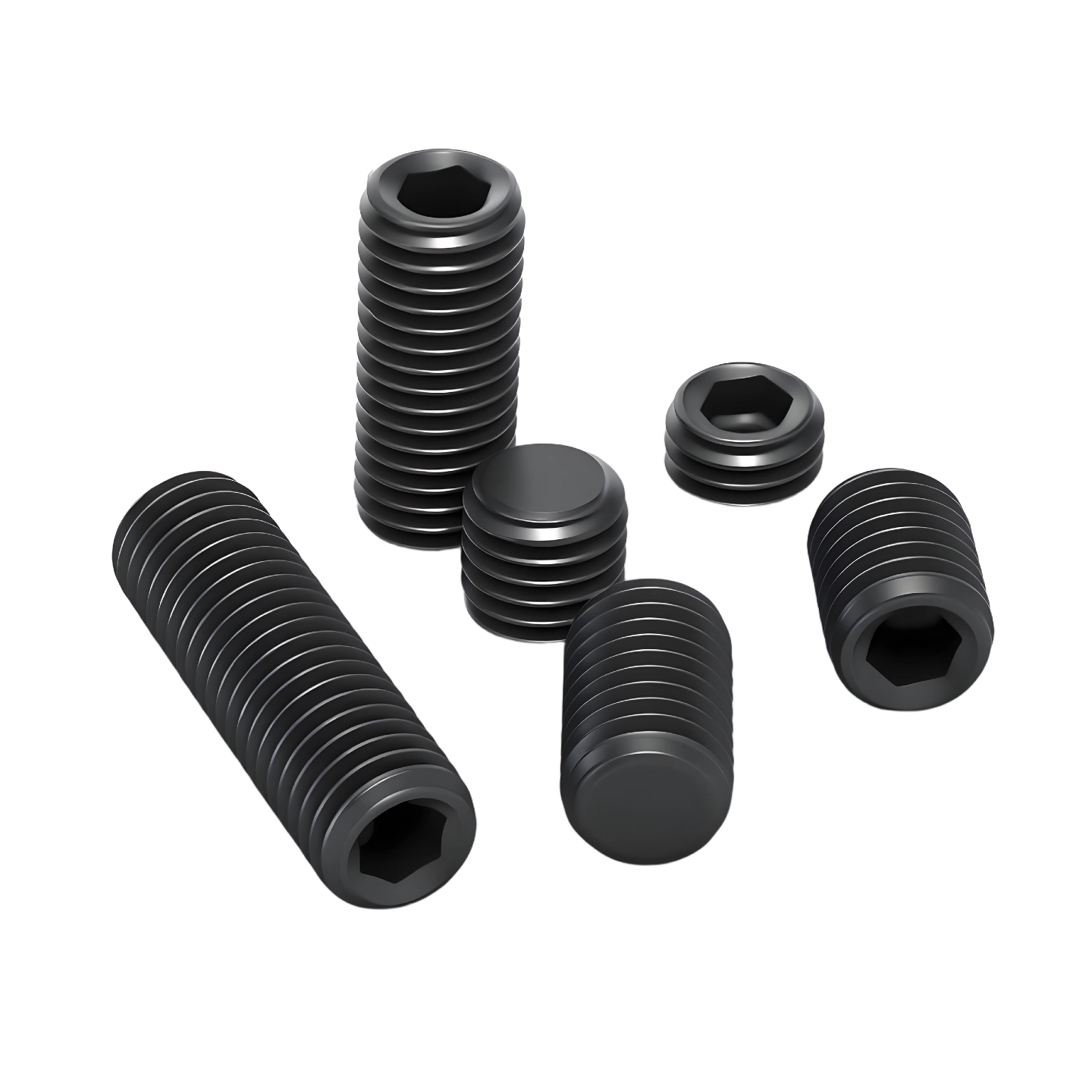 强强品牌碳钢紧定螺钉内六角