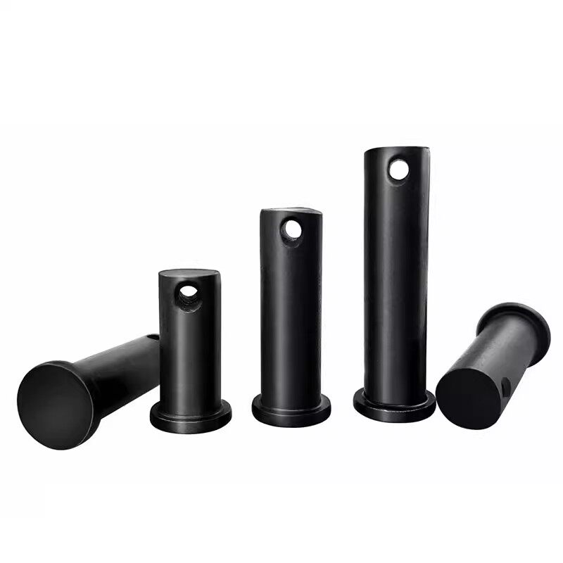 GB882黑销轴平头带孔销定位销圆柱销Q235钢￠4￠5-￠30带孔B型销