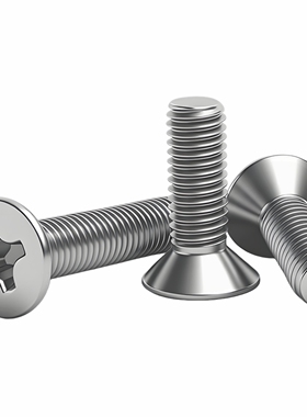 304不锈钢十字沉头螺丝钉机丝螺栓大全YB819粤标M2/M2.5M3M4M5M10