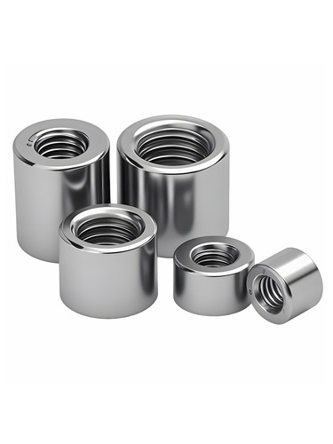 连接圆柱螺母焊接304不锈钢加长圆螺帽加厚丝杆M4M5M6M8M10M12M16