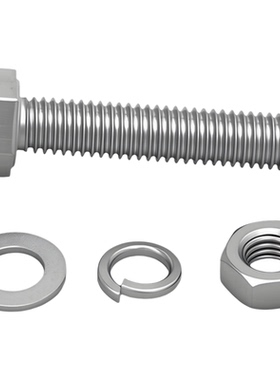 外六角螺栓304不锈钢螺丝螺母套装配件大全螺杆M3M5M6M8M10M12M24