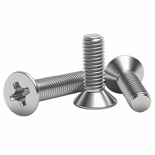 强强镀镍/镀锌机螺钉沉头