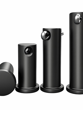 M5M6M8M10M12-M30 铁黑色带孔销轴GB882平头带孔销钉插销定位销