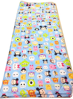 春秋全棉卡通夹棉被套TSUM米妮米奇家族小图空调被子订做