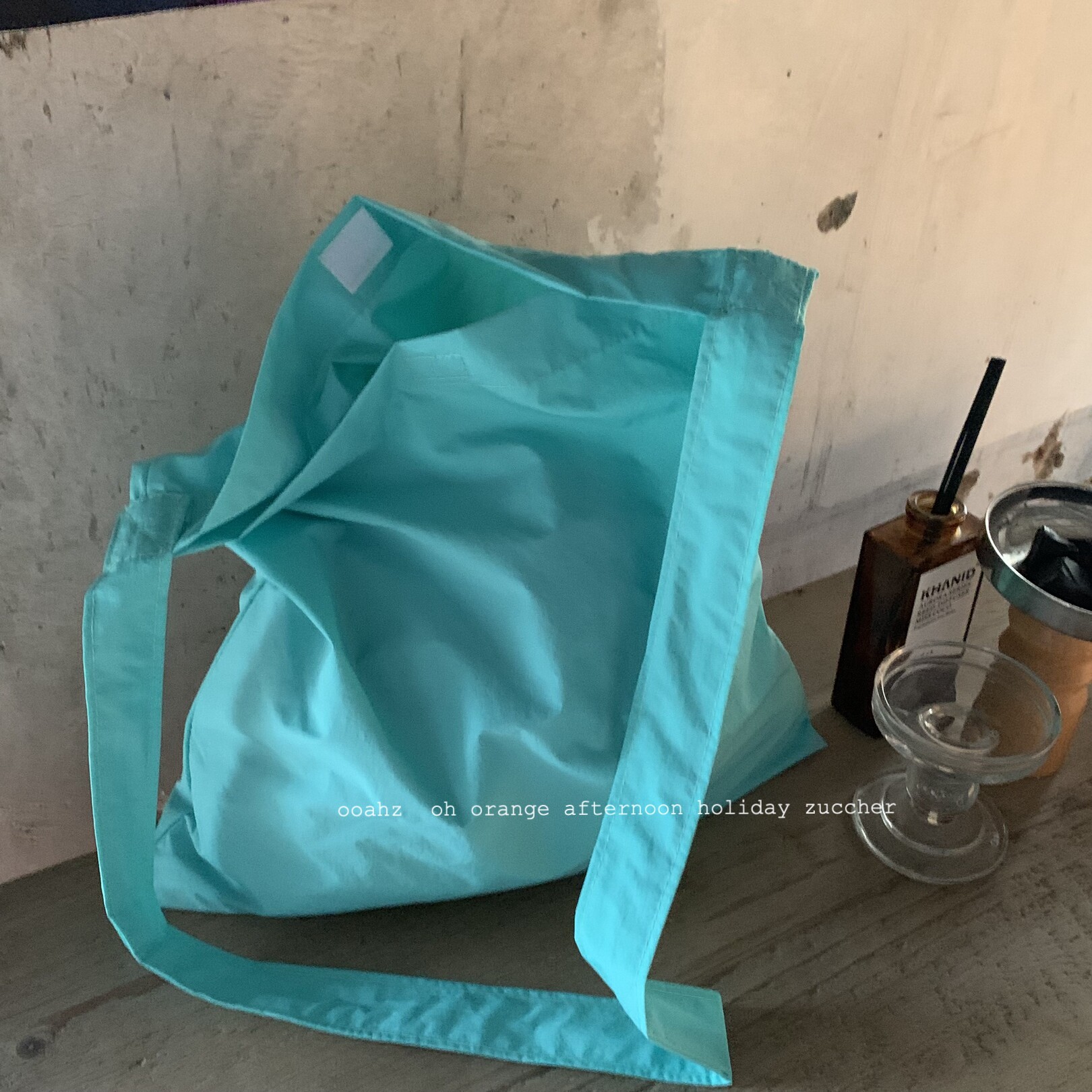 夏至未至~韩国ins薄款亮色布袋子 简约尼龙斜跨包单肩水桶购物袋