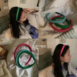 来点颜色~多巴胺格纹布艺海绵发箍 甜美可爱少女百搭压发头箍发饰